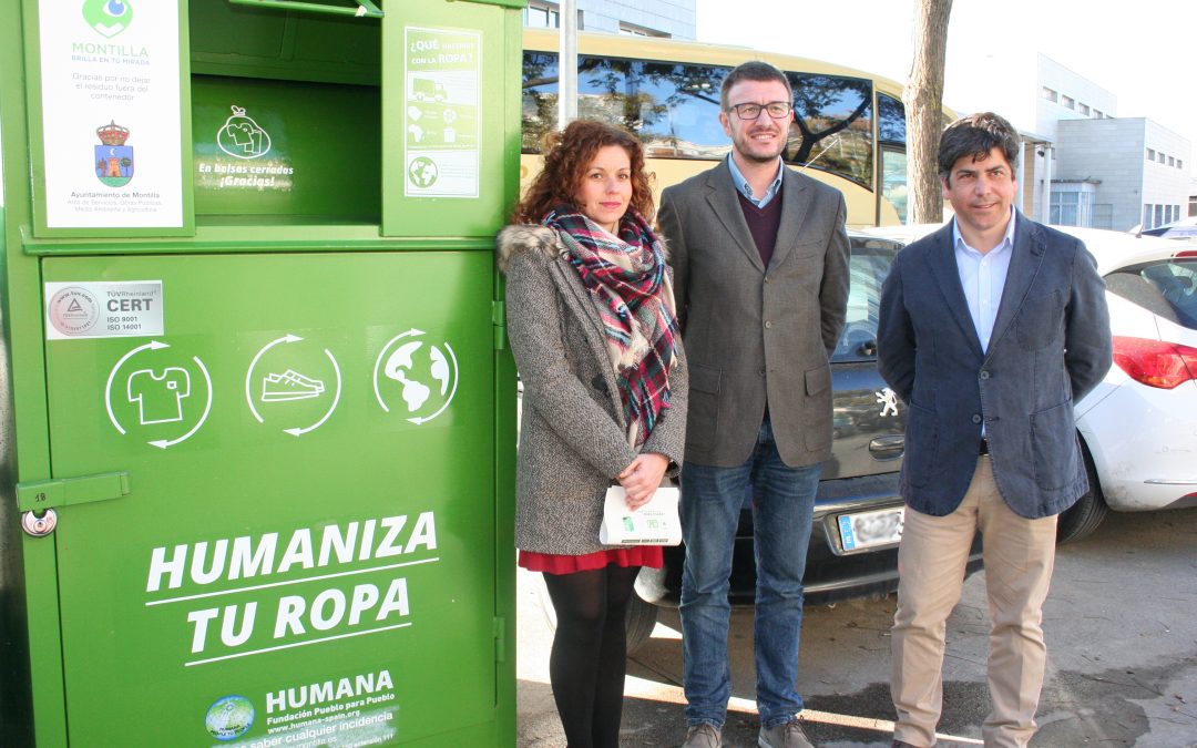 Instalados siete contenedores para la recogida de ropa usada